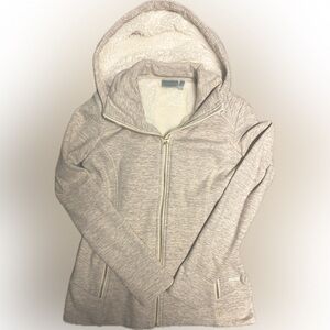 Athleta luxe fur lined full zip hoodie